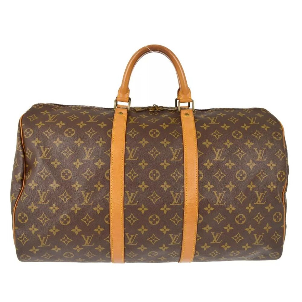 Louis Vuitton Monogram Keepall 50 Duffle Travel Handbag